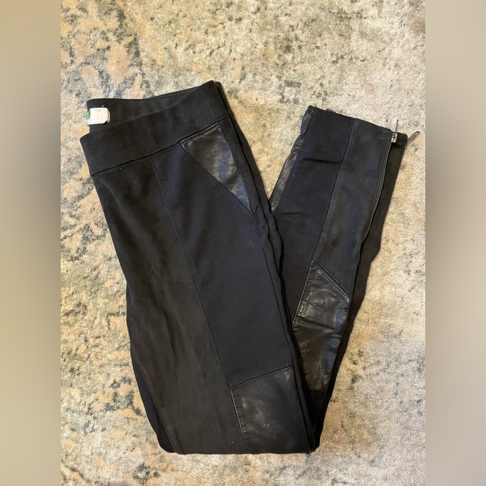 ANTHROPOLOGIE ~ legging faux leather dress pants